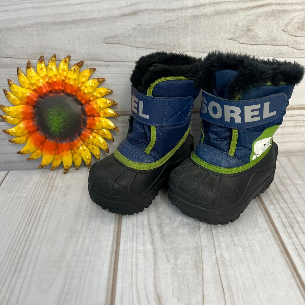 sorel snow commander toddler snow boots 4C
